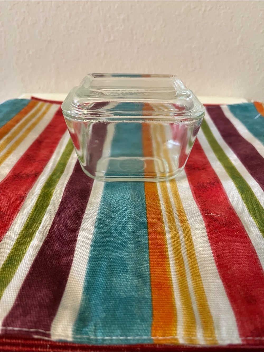 Pyrex Clear Glass Square Storage Dish